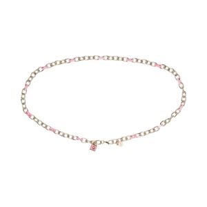 KATE SPADE New York Lock & Spade Chain Link Belt in Pink S/M